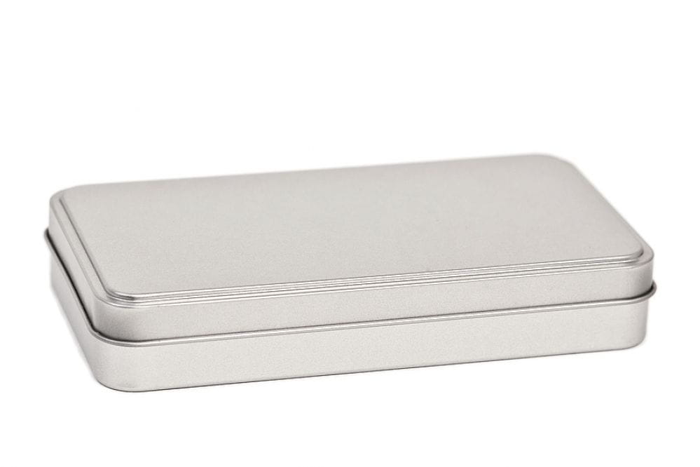 Eckige Metallverpackung